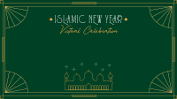 Elegant Islamic Year Zoom Background Image Preview