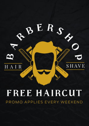 Haircut Promo Poster Image Preview