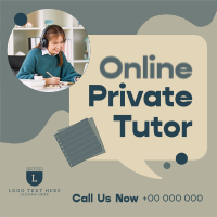 Online Private Tutor Instagram post Image Preview