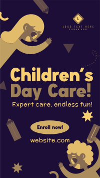 Daycare Services Quirky Instagram Story Design