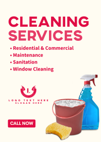 Home Cleaners Poster Design