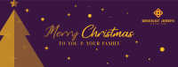 Christmas Tree Greeting Facebook cover Image Preview