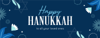 Elegant Hanukkah Night Facebook cover Image Preview