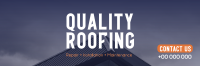 Quality Roofing Twitter Header Design