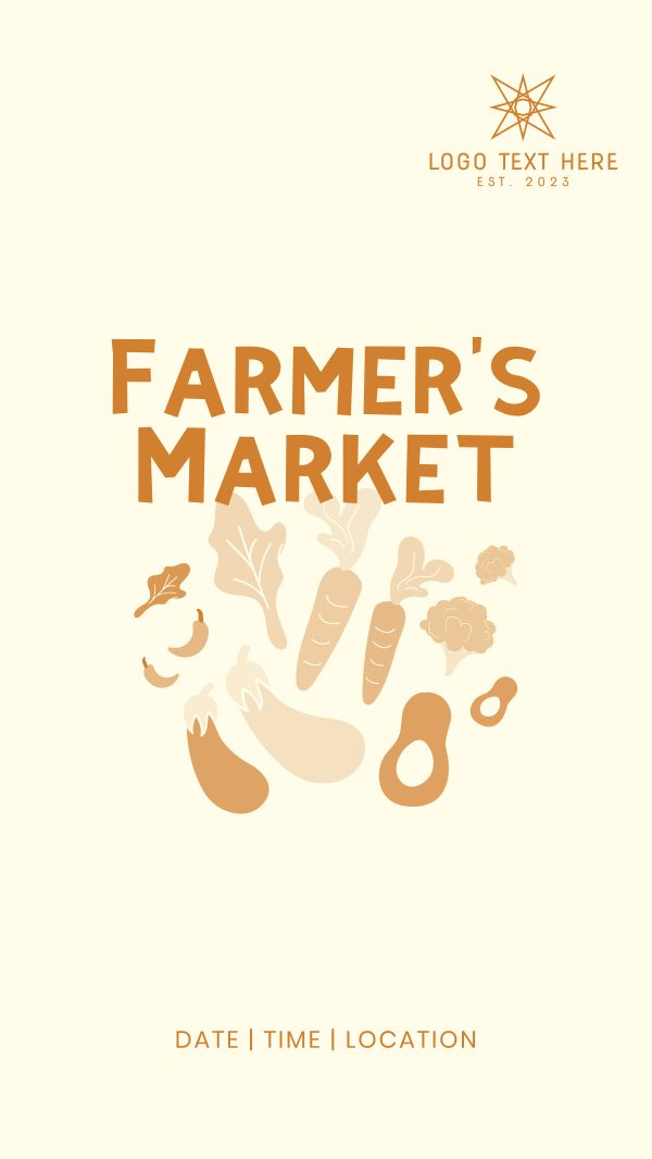 Farmers Market Instagram Story Design Image Preview