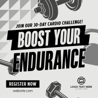 Workout Fitness Challenge Instagram Post Preview