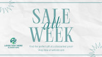 Minimalist Week Discounts Facebook event cover Image Preview