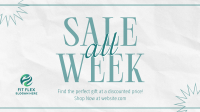 Minimalist Week Discounts Facebook event cover Image Preview
