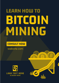 Harvest Bitcoins Poster Design