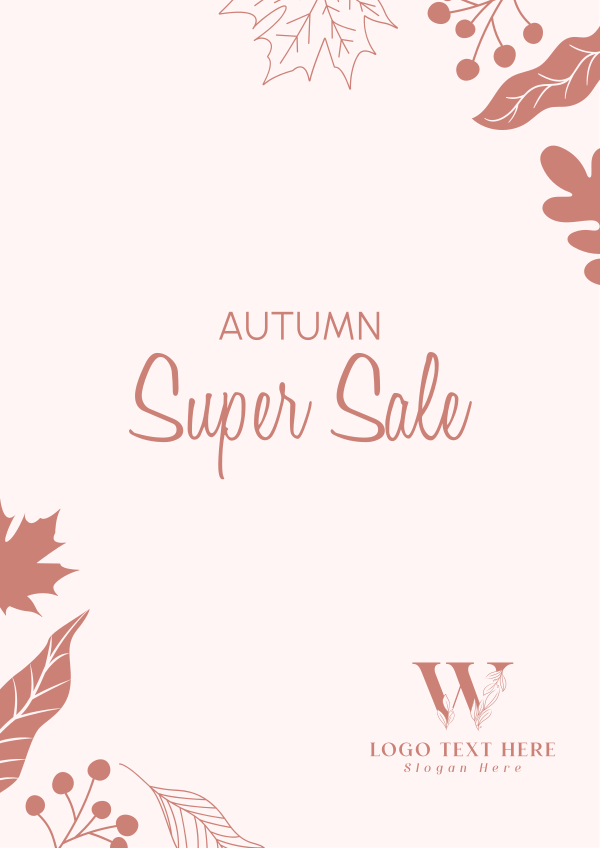 Autumn Super Sale Flyer Design Image Preview