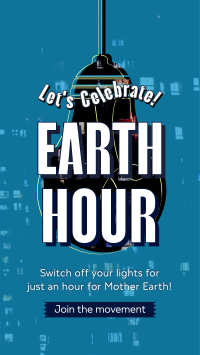 Earth Hour Light Bulb Facebook story Image Preview