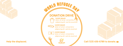 World Refugee Day Donations Facebook cover Image Preview