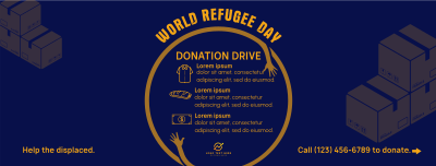 World Refugee Day Donations Facebook cover Image Preview