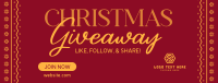 Christmas Giveaway Promo Facebook Cover Design