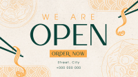 Oriental Cuisine Now Open Facebook Event Cover Image Preview