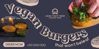 Vegan Burgers Twitter Post Design