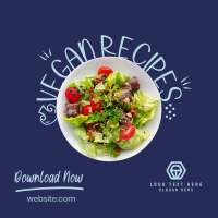 Vegan Salad Recipes Instagram Post Design