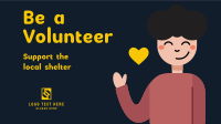 Children Shelter Volunteer Facebook Event Cover Design