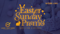 Modern Nostalgia Easter Promo Facebook Event Cover Design