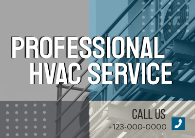 Professional HVAC Services Postcard Image Preview