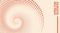 Halftone Spiral Conch Facebook event cover Image Preview