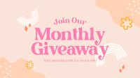 Monthly Giveaway Facebook Event Cover Design