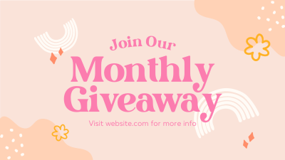 Monthly Giveaway Facebook event cover Image Preview