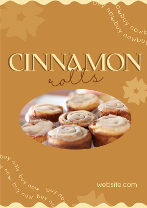 Tasty Cinnamon Rolls Flyer Image Preview