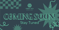 Coming Soon Curly Lines Facebook Ad Design