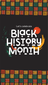 Tribal Black History Month Instagram Story Design