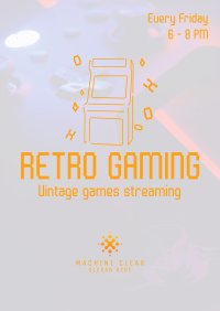 Retro Gaming Poster Design