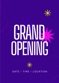 Modern Abstract Grand Opening Poster Image Preview