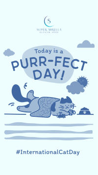 International Cat Day Facebook Story Image Preview