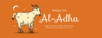 Eid Al Adha Goat Facebook cover Image Preview
