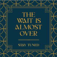 Stay Tuned Art Deco Instagram post Image Preview