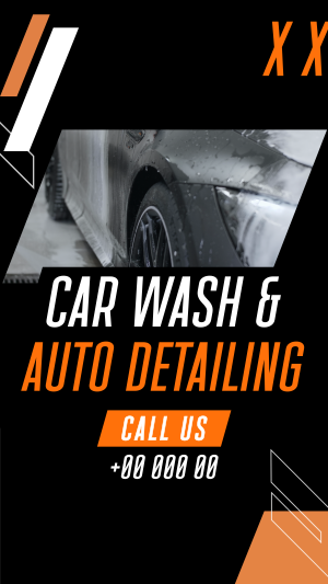 Car Wash Auto detailing Service Instagram story Image Preview