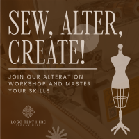 Tailoring Alteration Workshop Instagram Post Preview