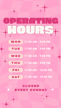 Quirky Operating Hours Instagram Story Preview