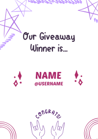 Very Peri Giveaway Winners Flyer Image Preview