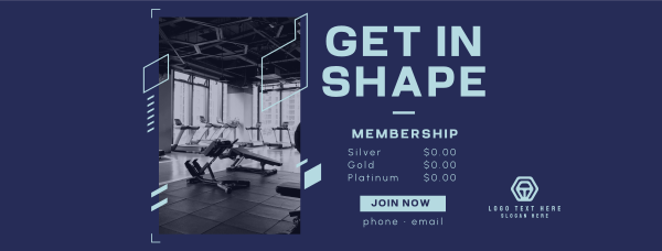 Gym Membership Facebook Cover Design Image Preview