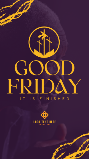 Simple Good Friday Instagram story Image Preview