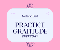Positive Self Note Facebook post Image Preview