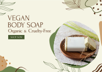 Organic Soap Postcard Image Preview