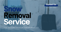 Snow Removal Assistant Facebook Ad Design