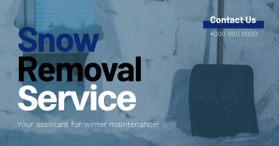 Snow Removal Assistant Facebook ad Image Preview