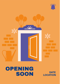 Opening Soon Door Flyer Image Preview