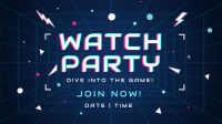 Futuristic Watch Party Animation Preview