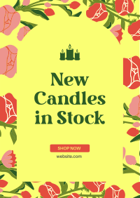 New Candle Collection Poster Design