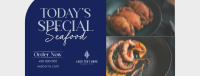 Minimal Seafood Restaurant  Facebook cover Image Preview