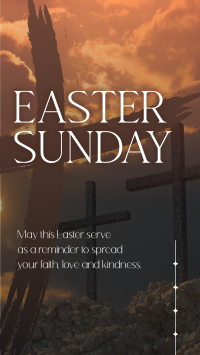 Easter Holy Cross Reminder Instagram Reel Image Preview